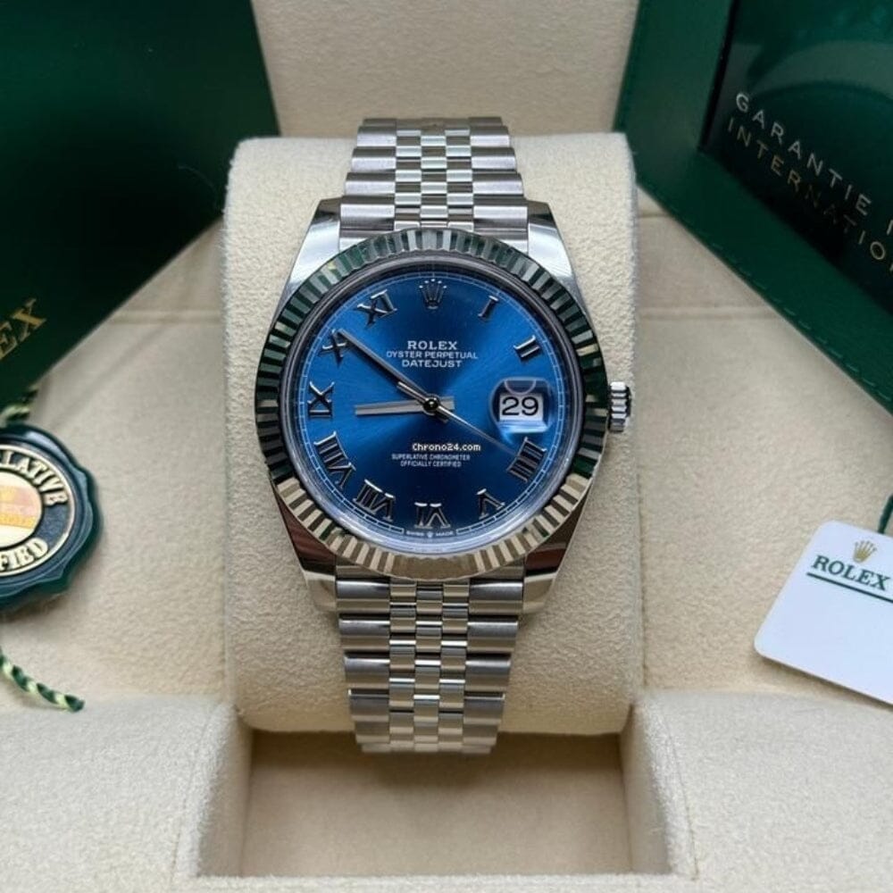RLX Day-Date 228239-0002 with a Blue Dial