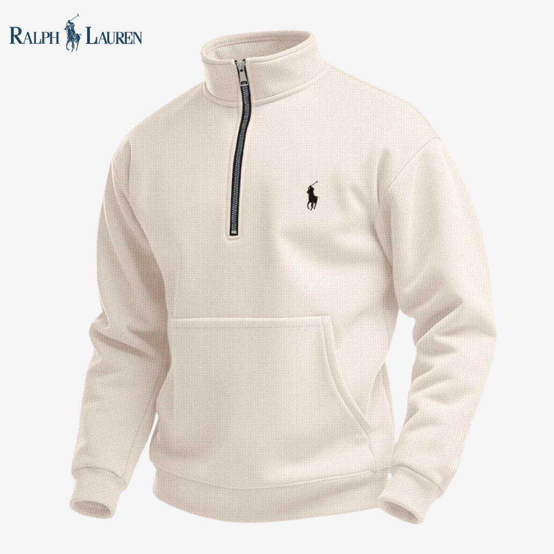 Felpa da Uomo R&L™ con Cerniera a Un Quarto - SALDI