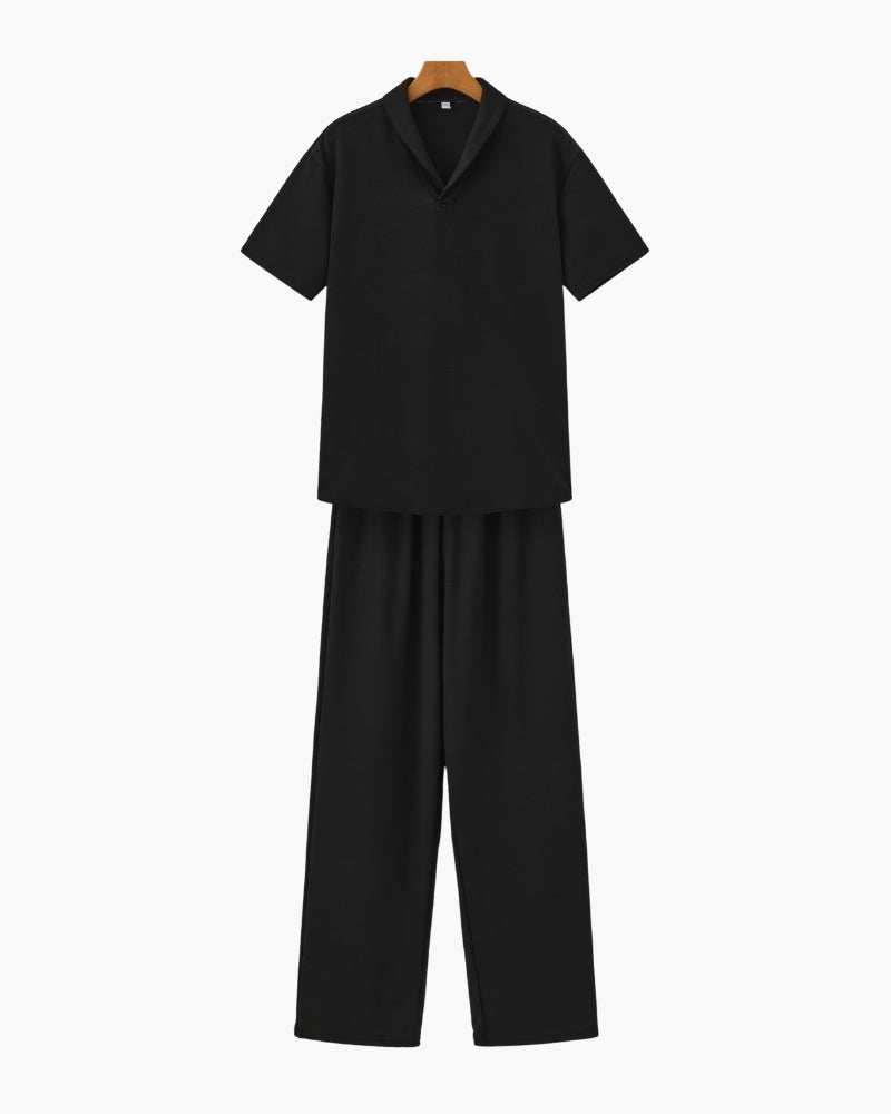 Cotton Polo & Pantalon Set